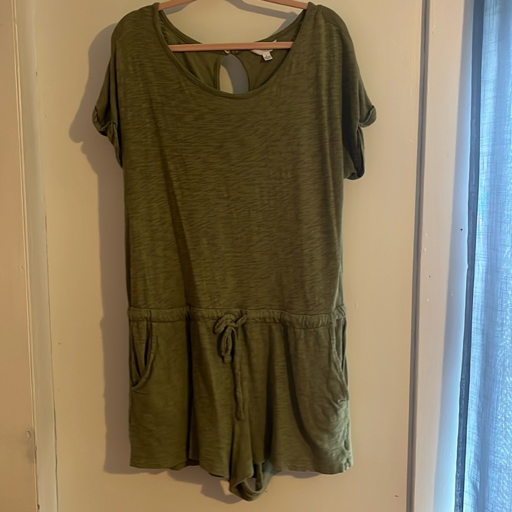 romper, from Time & Tru, size L, army green